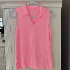 NWT (detached) Lilly Pulitzer Women's Peach Sleeveless Luxletic Top